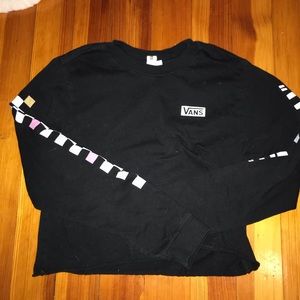 Vans cropped long sleeve tee